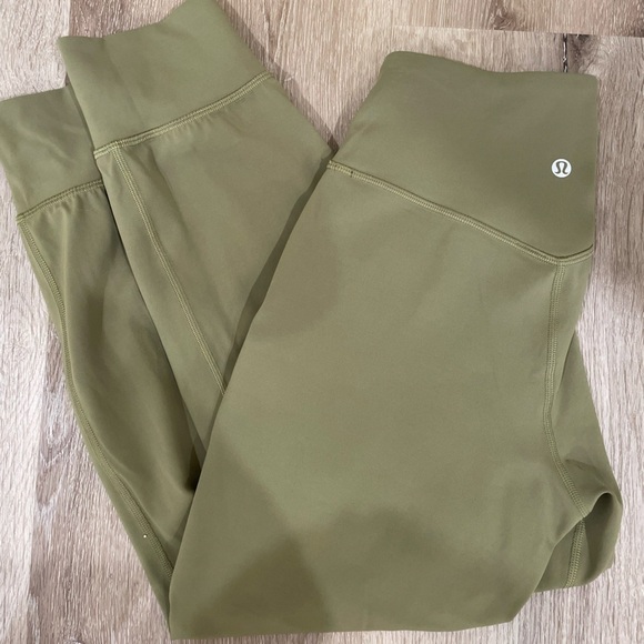 Lululemon Align Leggings High Rise Women’s Jogger Cropped Green Yoga Pants - Picture 15 of 16